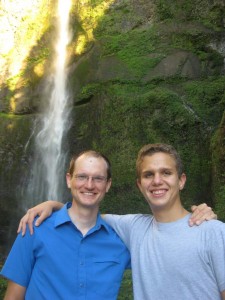 Ray and Jason at Multnomah Falls